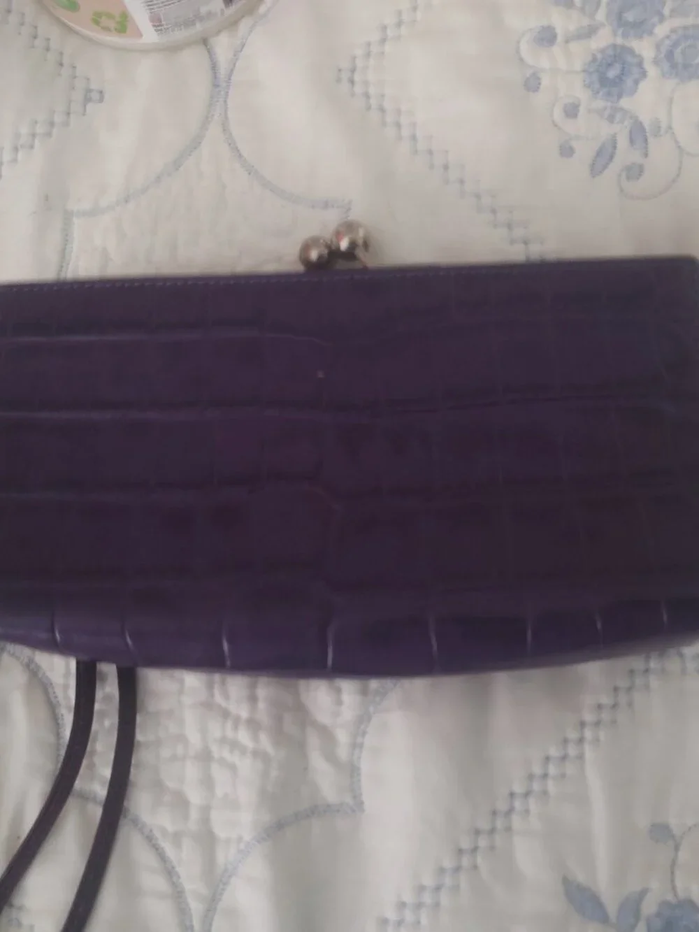 Authentic vintage burberry croc wristlet